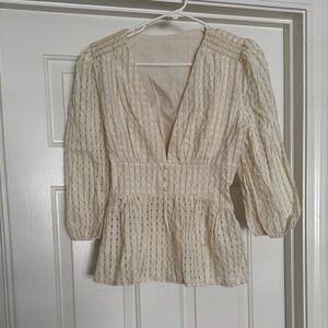 Elegant Cream Blouse